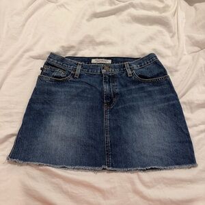 Vintage Abercrombie & Fitch Y2K Denim Mini Skirt, Size 4